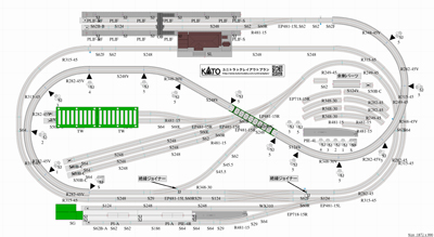 KATO Japan 2つの終着駅とリバース線を持つエンドレスプラン
