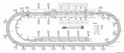 KATO Japan 高架駅と高架ヤードのプラン